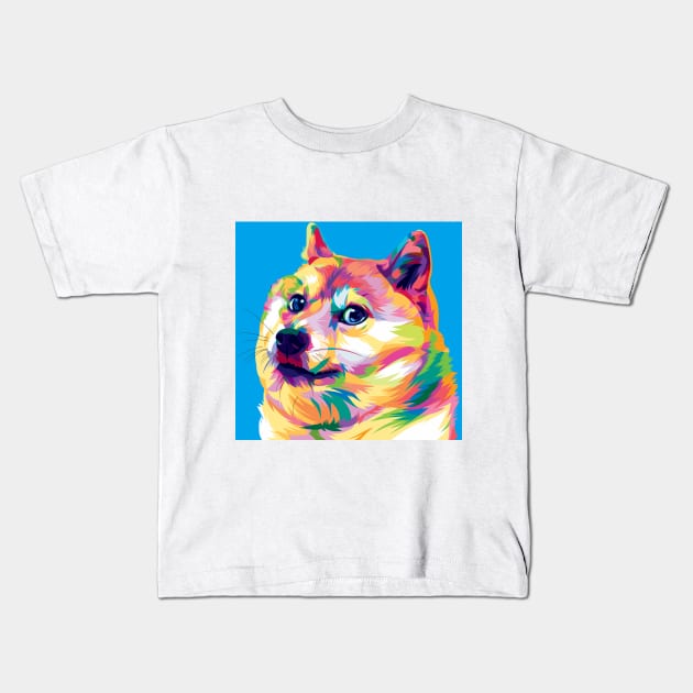 dog meme Kids T-Shirt by ZeekayID